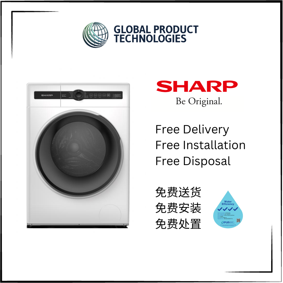 SHARP ES-FH105BG-W 10.5KG WHITE FRONT LOAD WASHER