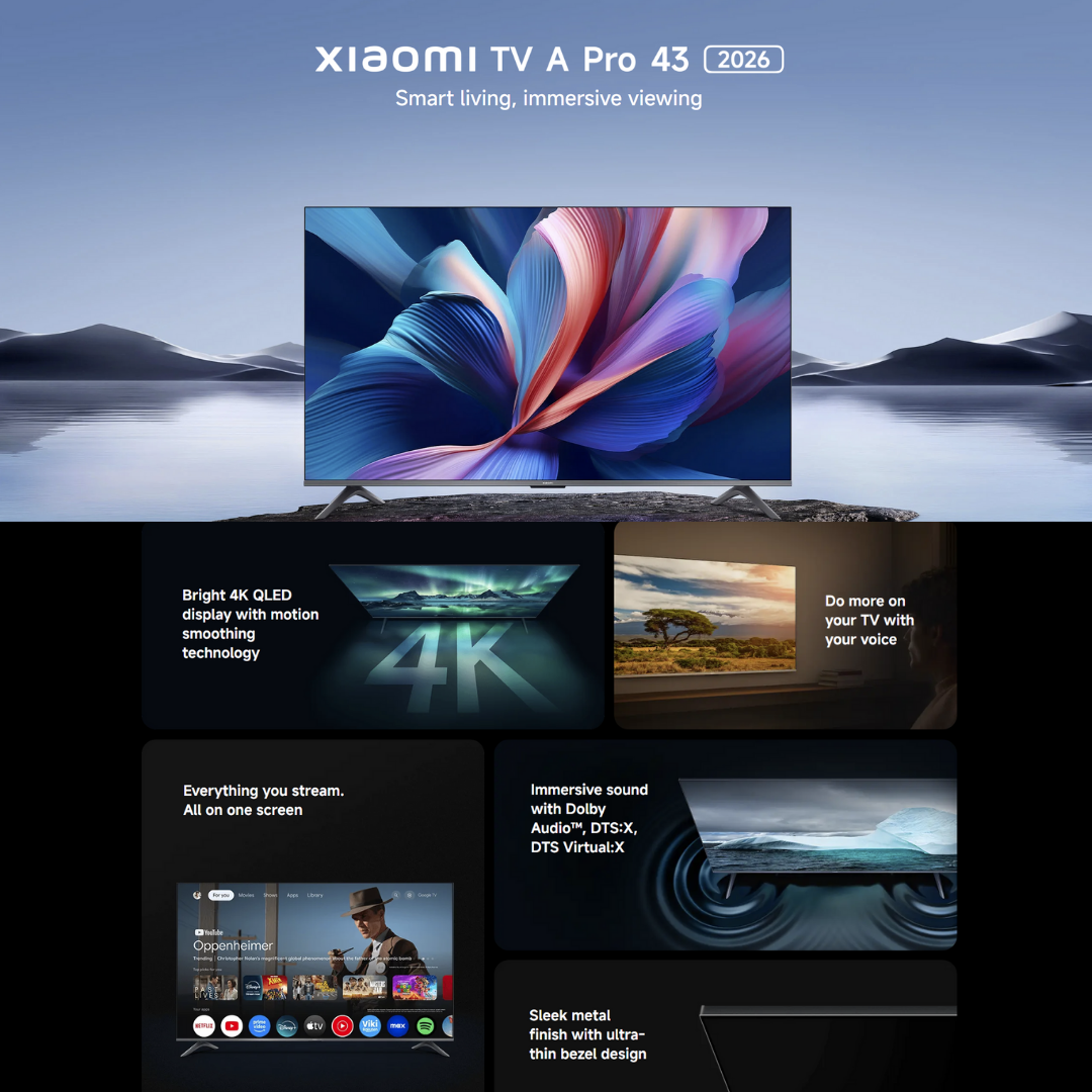 *WHOLESALE* XIAOMI 2026 GOOGLE TV A PRO SERIES - [43/55/65/75 INCHES]