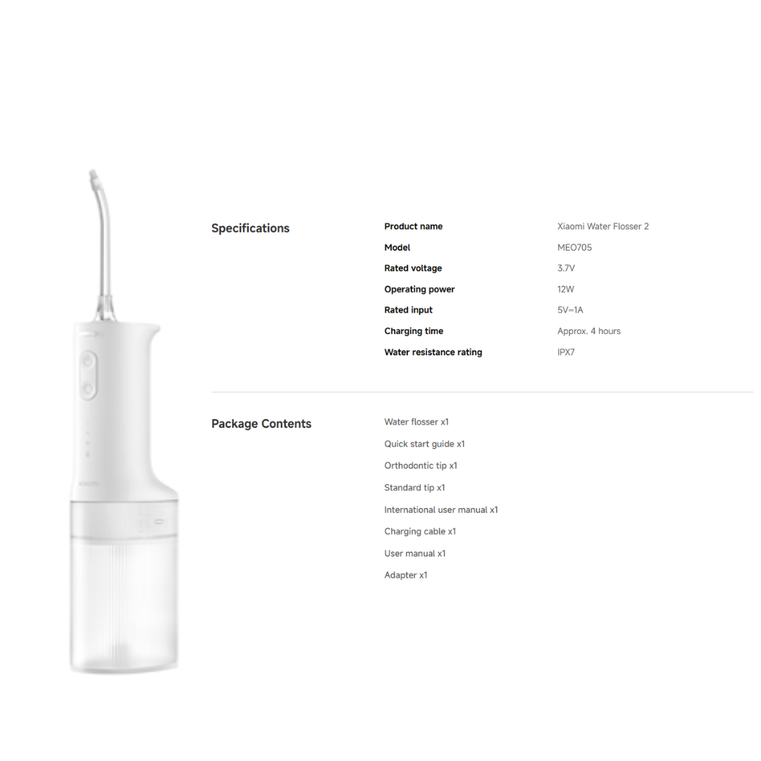 XIAOMI SMART WATER FLOSSER 2