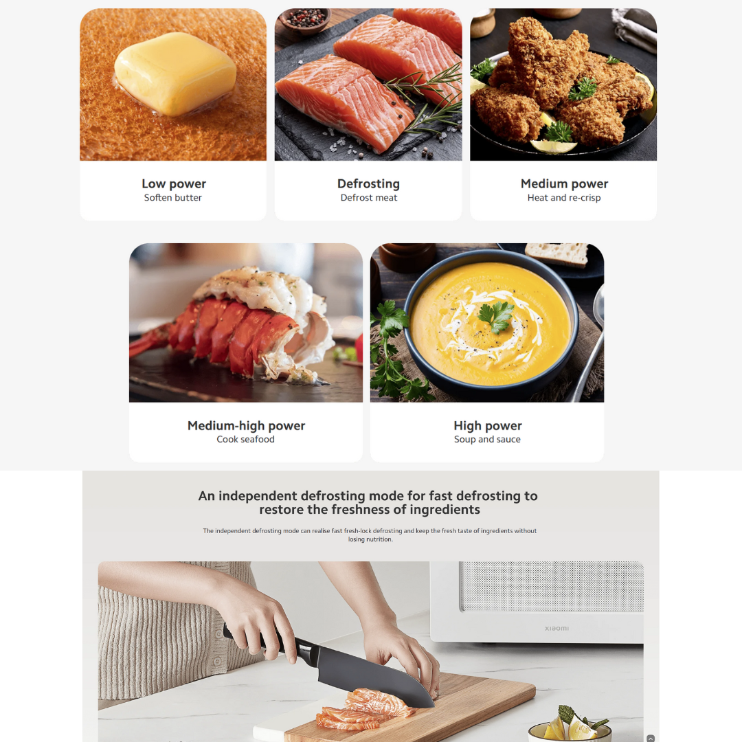 XIAOMI WHITE MICROWAVE OVEN