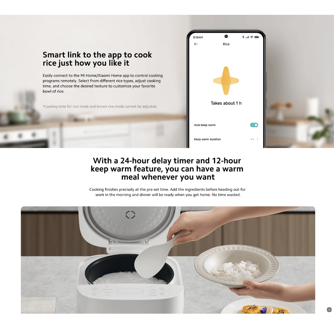 XIAOMI SMART MULTIFUNCTIONAL RICE COOKER