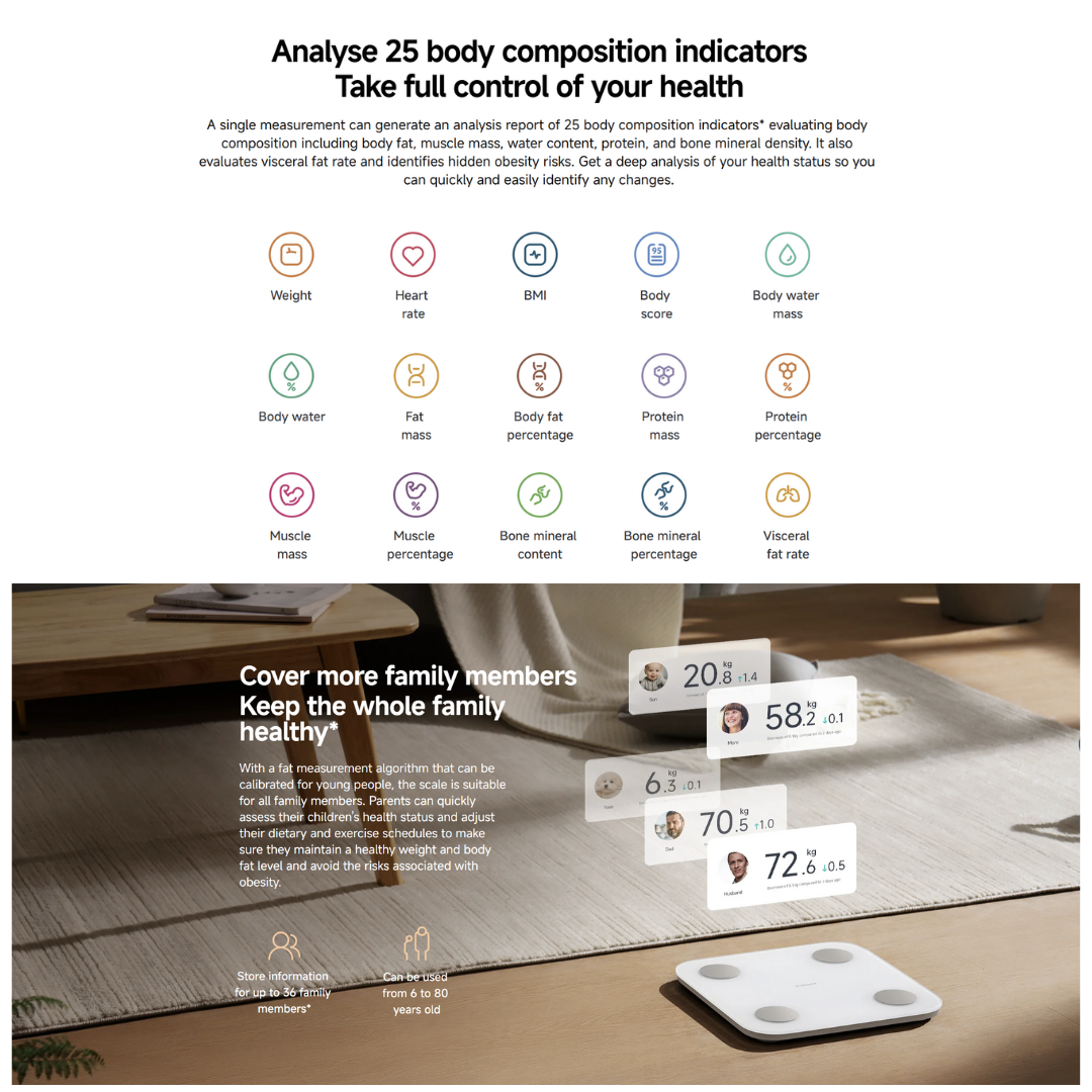 XIAOMI S400 SMART BODY COMPOSITION SCALE