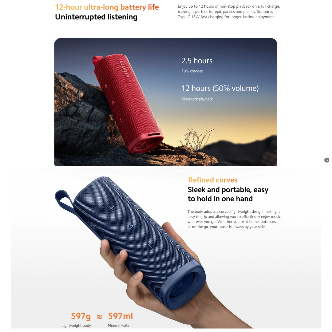 XIAOMI OUTDOOR PORTABLE SPEAKER