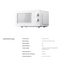 XIAOMI WHITE MICROWAVE OVEN