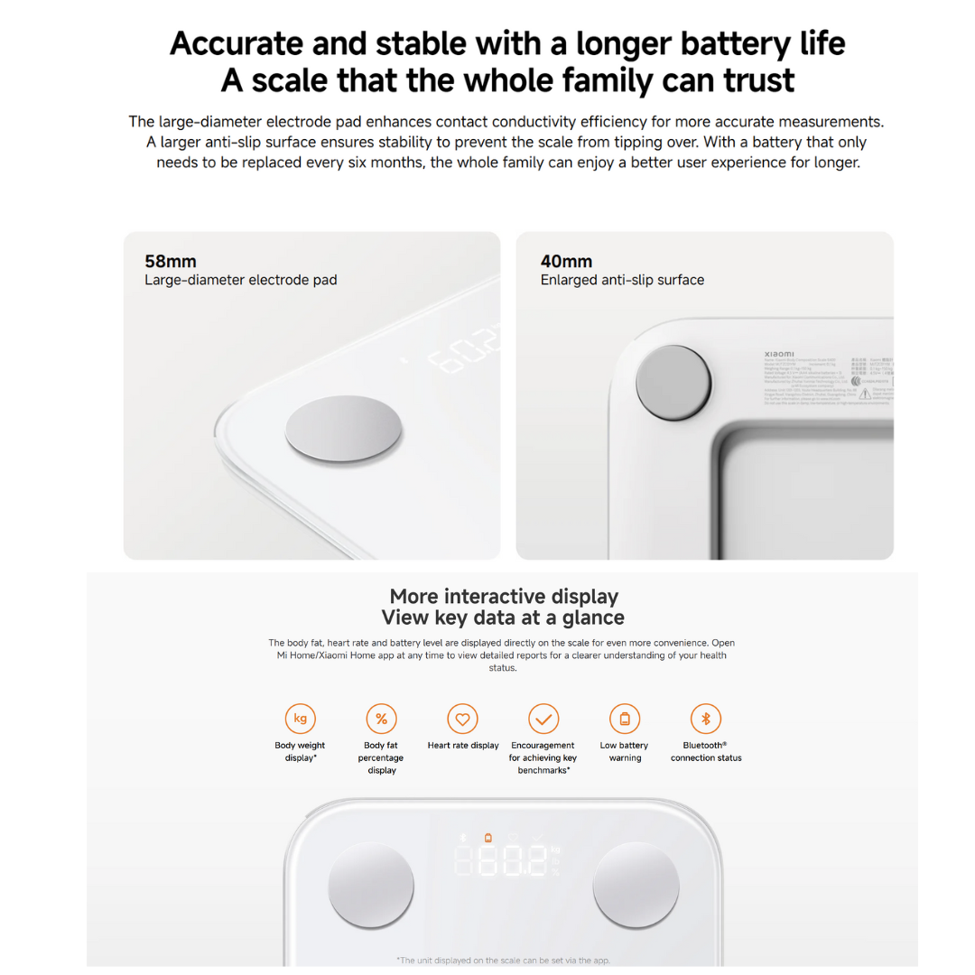 XIAOMI S400 SMART BODY COMPOSITION SCALE