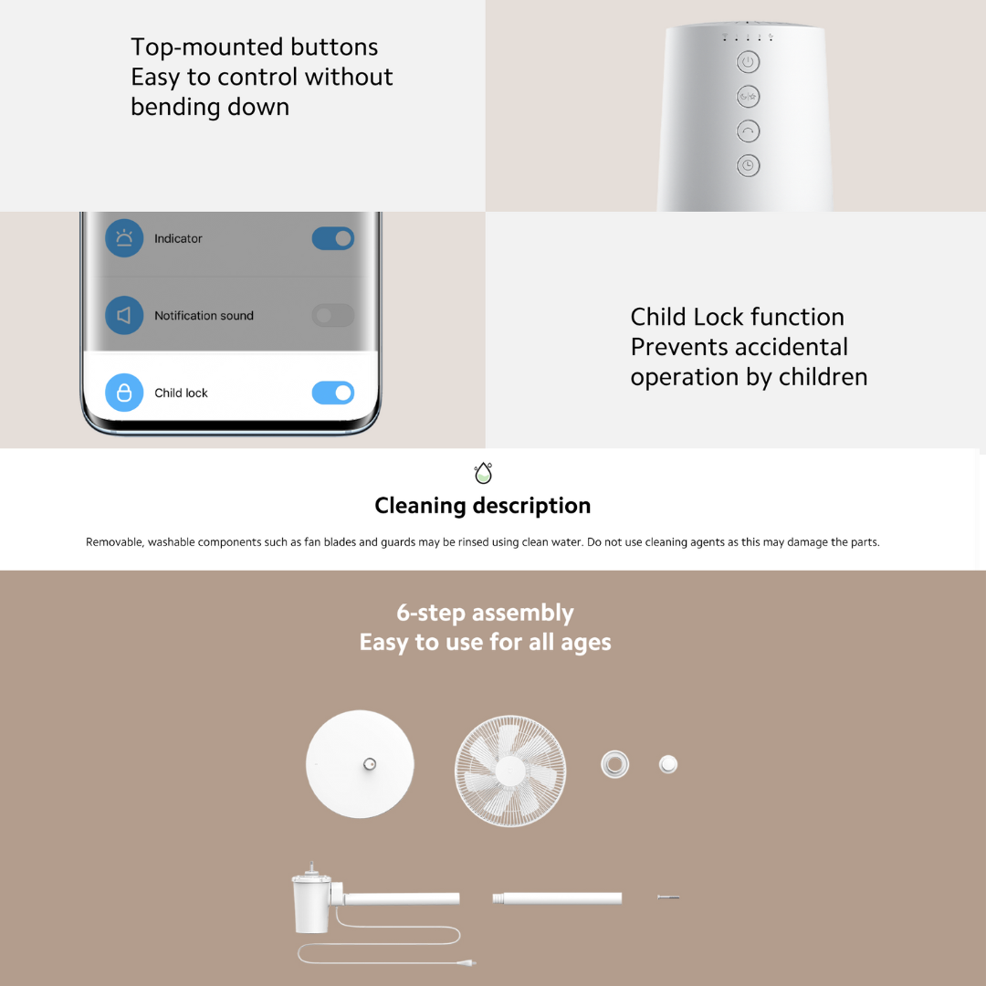 XIAOMI MI SMART STANDING FAN 2 LITE