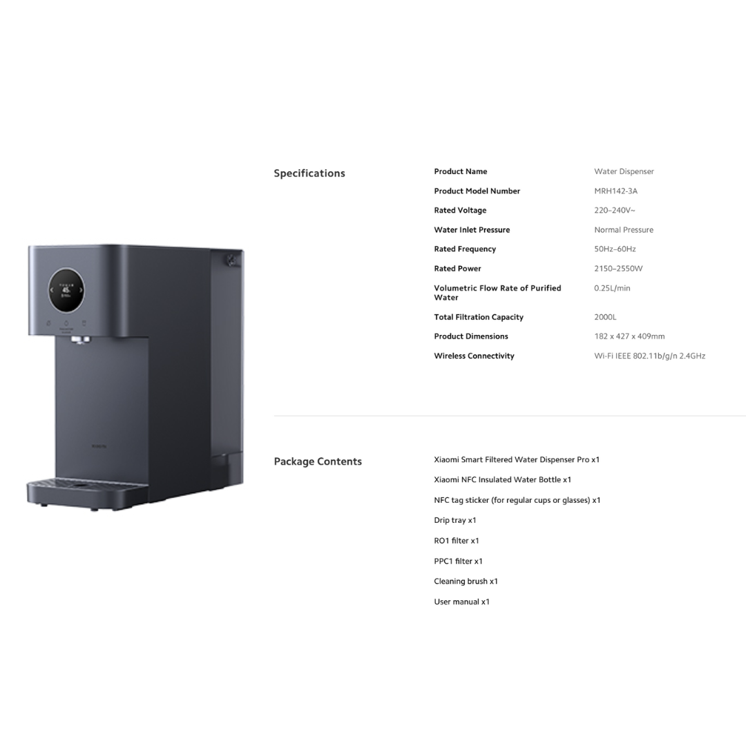 XIAOMI SMART FILTERED WATER DISPENSER PRO